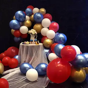 85pcs Super Hrdina Kapitán Amerického Balóny Garland Arch Súprava Červená Modrá Zlatá Biele Balóny Svadby, Narodeniny, Party Dekor Balony