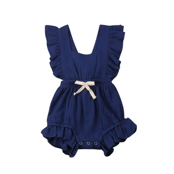 Novonarodené Dievčatká Oblečenie Prehrabať Romper bez Rukávov Bavlna Lete Jumpsuit Oblečenie Sunsuit Oblečenie Baby Girl 0-24M