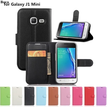 Retro kože Flip puzdro pre Samsung Galaxy J1 Mini J105F Ochranný Kryt Peniaze sloty Spony, Magnetické Puzdro