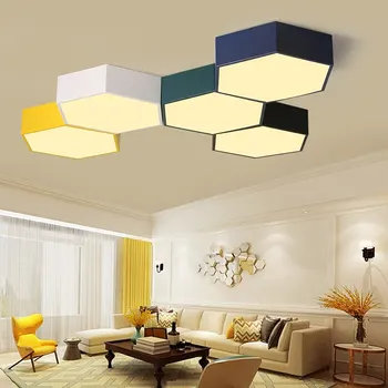 Moderné LED Honeycomb Stropné Svetlo Stropné Svetlá pre Obývacia Izba Office Home Dekorácie, Interiérové Osvetlenie, Zariadenie, Kreatívny Dizajn