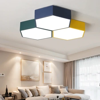 Moderné LED Honeycomb Stropné Svetlo Stropné Svetlá pre Obývacia Izba Office Home Dekorácie, Interiérové Osvetlenie, Zariadenie, Kreatívny Dizajn