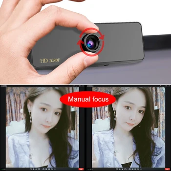 Na sklade Kamera 1080P HD Webová Kamera so vstavaným daul Mikrofón 1920 x 1080p USB Plug&Play WebCam Širokouhlé Video