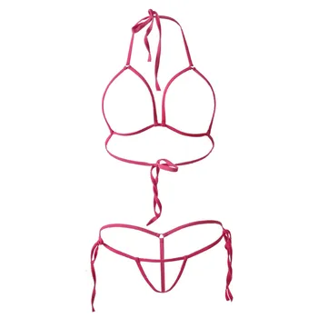 Bikini 2019 Sexy Šatka Duté Lotion String Otvoriť súbor Remeň dievča Opaľovanie spa plavky ženy plavky biquini celé plavky bikiny