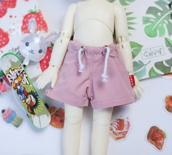BJD bábika šortky šnúrkou nohavice s vreckami na 1/4 1/6 BJD MDD MSD YOSD bábiky oblečenie príslušenstvo 6 farieb na nohavice