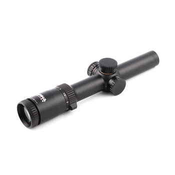 Spina Optika 1-8x24 Dlhý Očný Reliéf Puška Rozsahu 1/2 MOA Veže Svetelné Reticle Riflescope Lov, Streľbu Optika