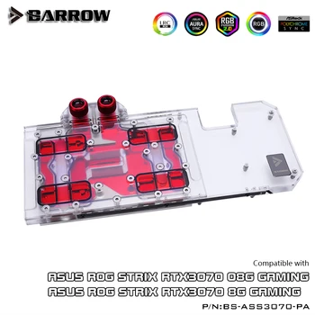 Barrow 3070 GPU Blok Vodného Chladenia Pre ASUS RTX3070 Grafickú Kartu , Úplné Pokrytie A-RGB Chladnejšie, BS-ASS3070-PA BS-ADS3070-PA