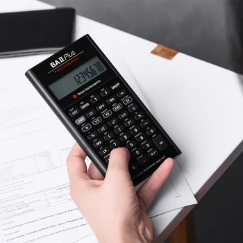 Ti BAII Plus Professional CFA 10 Číslic Led Calculatrice Calculadora Finančné Výpočty Študentov Finančná Kalkulačka
