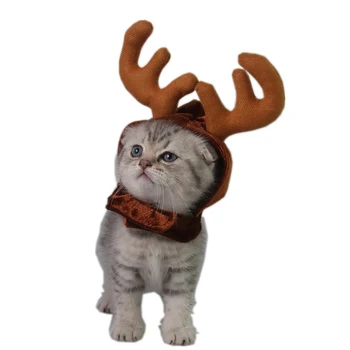 Vianočné Antler Spp Pre Mačky Vianočné Klobúk Pre Malé Psy Vtipné Mačku Kostým Mačiatko, Šteňa Pet Príslušenstvo Fotografie Rekvizity Dodávky
