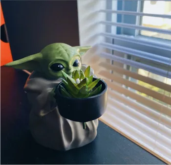 Pôvodné Dieťa Yoda Živice Model Dekorácie Malých Rastlín Črepníkové Disney Kreslené Star Wars Obrázok Klasické Zberateľskú Hračky