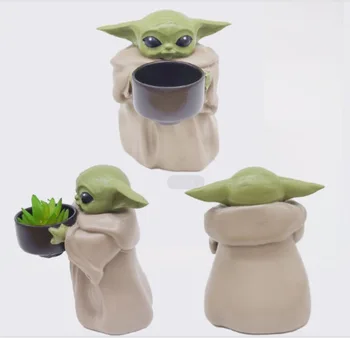Pôvodné Dieťa Yoda Živice Model Dekorácie Malých Rastlín Črepníkové Disney Kreslené Star Wars Obrázok Klasické Zberateľskú Hračky