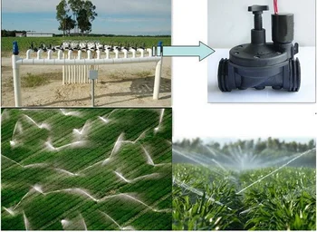 Dodávka vody-úsporné zavlažovanie ventil 2 spôsob plastové ventil NC nastaviteľný prietok ventilom