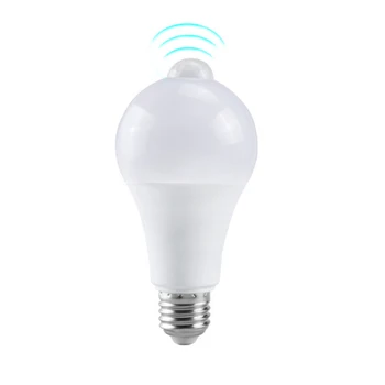 LED PIR Snímač Pohybu Žiarovku 5W 7W 9W LED Indukčné Lampy 110V 220V Smart Svetlo Bombillas Studená Biela Pre Chodby, Schodiská