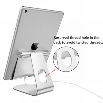 Tablet, Stojan, Držiak Nastaviteľný Hliníkový Ploche Mount Držiak Pre iPad Pro Air Mini 11 10.2 3 Samsung Tab Mobilný Telefón Podporovať Dock