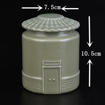 Čaj Plechovky Keramické Úložný Box Malé Prenosné Čaj Kontajner Príslušenstvo Multifunkčné Candy Jar a Viečka Mini Fľaša Kuchyňa