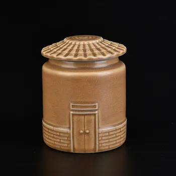 Čaj Plechovky Keramické Úložný Box Malé Prenosné Čaj Kontajner Príslušenstvo Multifunkčné Candy Jar a Viečka Mini Fľaša Kuchyňa