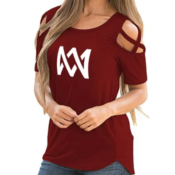 Marcus & Martinus Mimo Ramenný T-shirts Ženy Módne Letné Tričká Krátky Rukáv 2019 Hot Predaj Bežné Streetwear Oblečenie