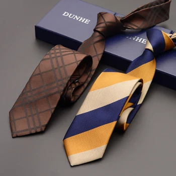 Vysoká Kvalita 2020 Nové Módne Kravaty, Obchodné 8 cm Prúžok Hlboké Modré Hodvábne Kravaty pre Mužov Dizajnéri Značky Cravat S Darčekovej krabičke