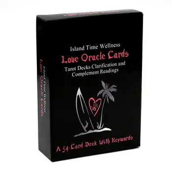 Ostrov Čas Wellness Láska Oracle Karty Tarot Paluby Vysvetlenie a Doplnenie Čítaní 54 Kariet s kľúčovými slovami, Hry