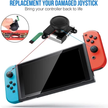 Pre Joycon Ovládač Výmenu, pre Nintendo Prepínač Radosť Con Rukoväť Príslušenstvo, 3D Nahradenie Ovládača,(24Pcs)