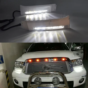 2 ks ECAHAYAKU Vysoký Výkon/Qulity 12V Auto LED DRL Svetlá pre Denné svietenie hmlové svietidlo pre Toyota Tundra 2008 2009 2010 2011 2012 2013