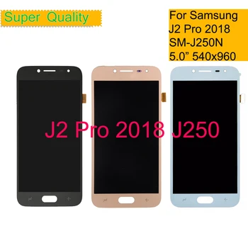 Pôvodné J250 Amoled Pre Samsung Galaxy J2 pro 2018 J250 J250F J250N LCD Displej dotykový displej digitalizátorom. montáž SM-J250F