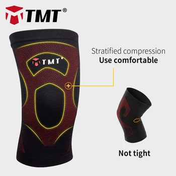 TMT basketbal kolien volejbal kolenný Chránič jabĺčko rovnátka rukáv Priedušná Elastická tkanie fitness kneepad Športové Bezpečnosť