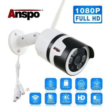 Anspo Wifi IP 1080P Bezdrôtové Bezpečnostné CCTV Kamera 2Way Audio nepremokavé Vonkajšie