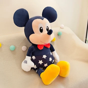 Doprava zadarmo Nosenie Hviezdy oblečenie Mickey Mouse A Minnie Mouse Vypchaté Zvieratá Mäkké Plyšové Hračky Deti Bábiku Na Darček