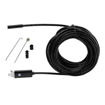 10M Kábel 5,5 mm Objektív USB Endoskop Android OTG Telefón Endoscopio 2v1 Mini Endoskopu Fotoaparát Vodotesný IP67 Inšpekčnej Kamery