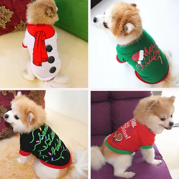 Vianočné Oblečenie Pre Psy, Bavlna Pet Oblečenie Pre Malé A Stredné Psy Vesta Tričko Nový Rok Šteňa Psa Kostým Chihuahua Pet Vesta Tričko