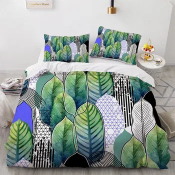 3D posteľná bielizeň Sady Deka Zahŕňa Vankúš Shams Obliečky Kryt Nastaví Obliečky posteľné Prádlo Full Double Twin Nordic Kvet bytový Textil