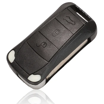 Kutery 3/4 Tlačidlá Nahradenie Flip Skladacie Smart Remote Kľúča Vozidla Púzdro Fob Pre Porsche Cayenne