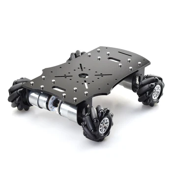 4WD Mecanum Kolesa Robot Auto Podvozku Auta Omni Directional Platformu s 4pcs 12V Rýchlosť Encoder Motor pre Arduino Rasbperry Pi