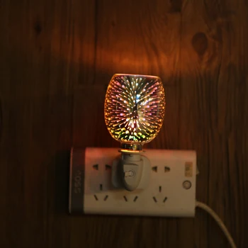 3D Tvorivé Farebné Aromaterapia Vosk Topenia Lampa Plug-in Stmievanie Spálňa Kadidlo Sporák Stolové Lampy, Nočné Svetlo DH