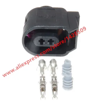 5 Stanovuje 2 Pin Zapečatené Zadný ABS Snímač Konektor Plug Elektroinštalácia Pre VW Audi Phaeton 6E0 973 702