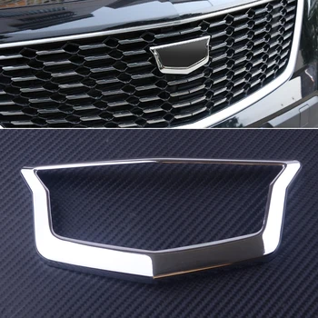 Beler ABS Striebro Prednej maske Logo, Znak Rám, Kryt Výbava Auta Styling vhodné Pre Cadillac XT4 2018 2019