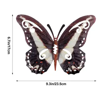 1 ks Živé Motýľ Unikátne Nástenné Dekor Kov Motýľ Visí Ozdoby na Ozdobu