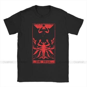 Pánske T-Shirt Diabol Tarot Crybaby Bavlnené Tričká Krátky Rukáv Devilman Akira Diabol Ryo Anime, Manga, Tričká Oblečenie Nový Príchod
