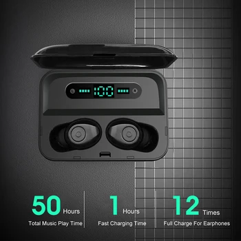 Bezdrôtové Slúchadlá TWS Bluetooth Slúchadlá 5.0 Mini Bezdrôtové Slúchadlá HD Stereo Headset s Duálny Mikrofón pre Smartphone