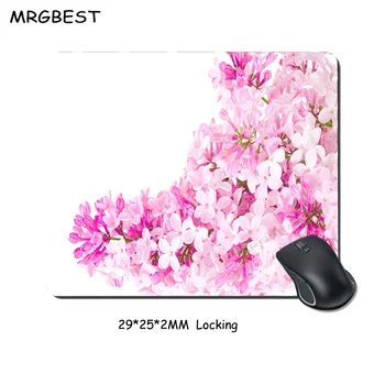 MRG Ružový Fialový Kvet Veľké Herné Podložka pod Myš 300x800x2mm Rýchlosť protišmykovým Gumovým Zámok Okraj Klávesnice Mat CSGO Dota 2 LOL
