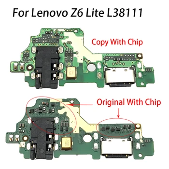 Original Type-C, USB Flex Kábel Pre Lenovo Z6 Lite L38111 Dock konektor na pripojenie Nabíjačky Konektor Nabíjania Flex Kábel, Náhradný
