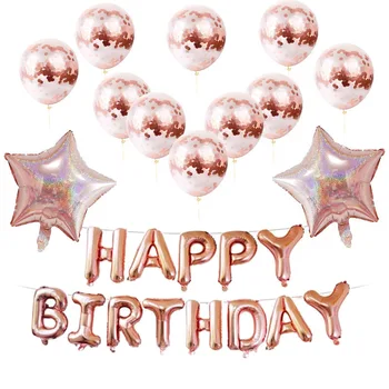 1. narodeniny, party dekorácie deti hliníkové film balón písmená balóny 18 narodeniny balón vyhovovali konfety шары фольгированны