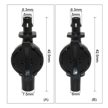 MUCIAKIE 20PCS Anti Drip Zariadenie Anti-drip Ventil Zavlažovanie Záhrady Závlahový Konektor 6 mm 7.5 mm 1/4