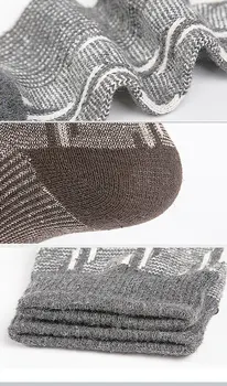 5 Párov/Veľa pánske Vlnené Ponožky Vyrobené Vysoko Kvalitný Fleece Ponožky Dlhé Trubice Teplé, Hrubé Ponožky Muž Calcetines Hombre Jeseň Zima Darček