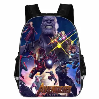 Mochila Školy taška Deti Avengers Batoh pre Deti Infinity War Tlač Cartoon Detí, Školské Tašky Chlapci Dievčatá Teenage Taška