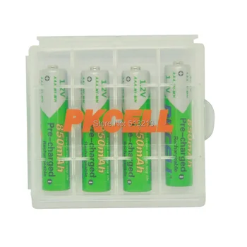 4PCS PKCELL 1.2 v 850mah AAA NI-MH batérie Nízke samovybíjanie batérií AAA nabíjateľné batérie NIMH 3a pre baterky, hračky