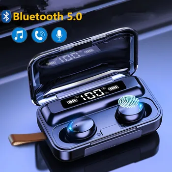 TWS Bluetooth Slúchadlá 2200mAh Plnenie Box Bezdrôtový esrphone 9D Stereo Športové Vodotesné Slúchadlá Slúchadlá S Mikrofónom