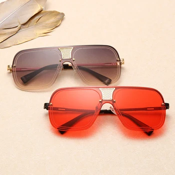 Nový bez obrúčok slnečné Okuliare Pre Mužov Luxusný Dizajn Značky Ženy Kovové Slnečné Retro okuliare UV400 Odtiene Oculos Gafas de sol