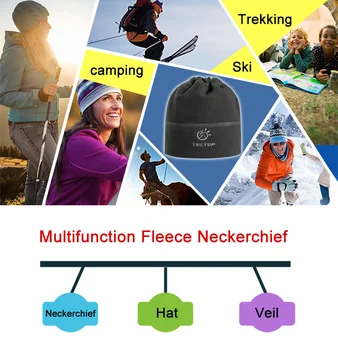 Tectop Ženy Muži Zime Teplé Multifunkčné Športové Spp Neckerchief Teenager, Vonkajší Fleece Cestovné Turistiku, Camping Ski Hat AH007