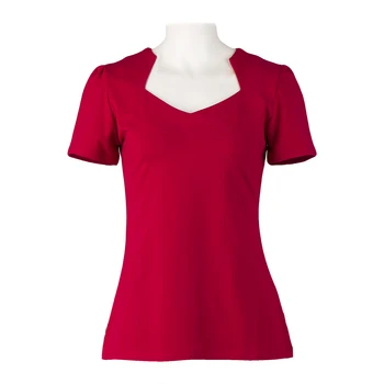 Online Butiky Červená Čierna Topy Bavlna American Vintage Dámy T-Shirts 50. Štýl Rockabilly Retro Oblečenie pre Ženy